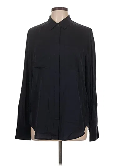 Pre-owned Jcrew Long Sleeve Blouse In Black
