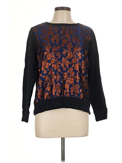 Pre-owned Jcrew Long Sleeve Blouse In Black