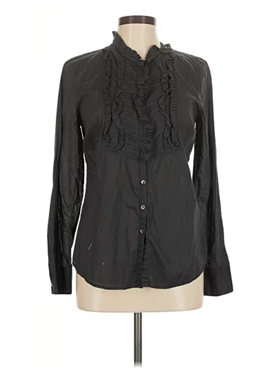 Pre-owned Jcrew Long Sleeve Blouse In Black