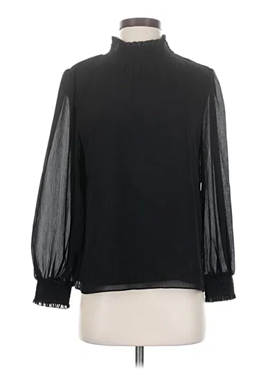 Pre-owned Jcrew Long Sleeve Blouse In Black