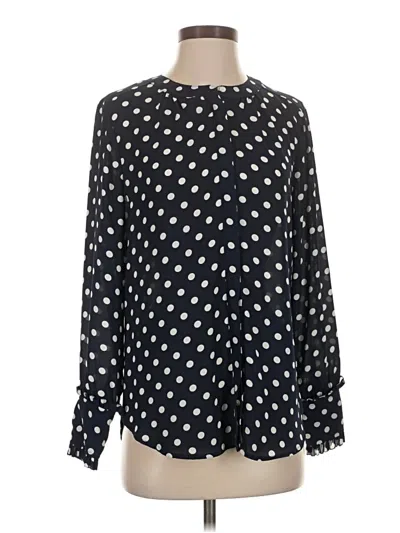 Pre-owned Jcrew Long Sleeve Blouse In Black
