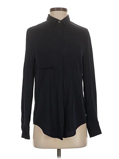 Pre-owned Jcrew Long Sleeve Blouse In Black