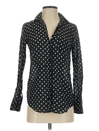 Pre-owned Jcrew Long Sleeve Blouse In Black