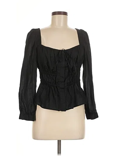 Jcrew Long Sleeve Blouse In Black