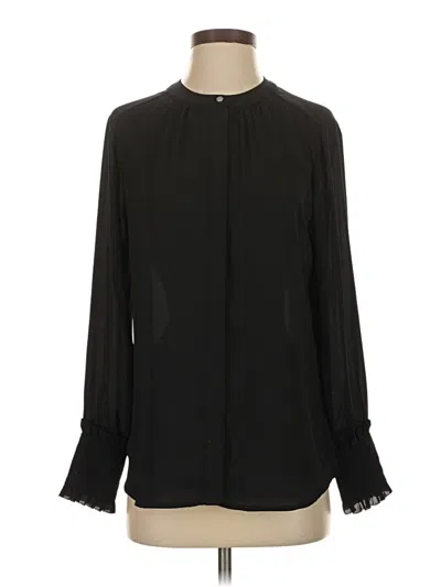 Pre-owned Jcrew Long Sleeve Blouse In Black