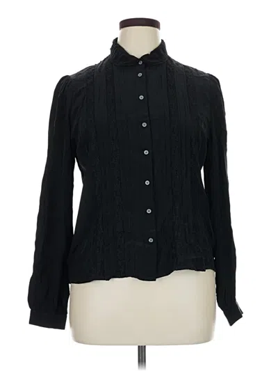 Jcrew Long Sleeve Blouse In Black