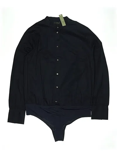 Pre-owned Jcrew Long Sleeve Blouse In Black
