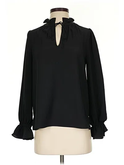 Jcrew Long Sleeve Blouse In Black