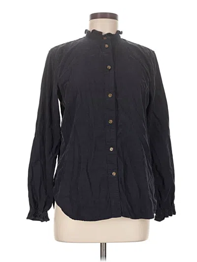 Pre-owned Jcrew Long Sleeve Blouse In Black