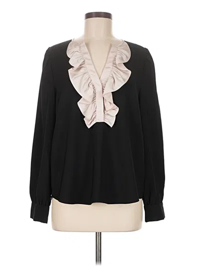 Pre-owned Jcrew Long Sleeve Blouse In Black