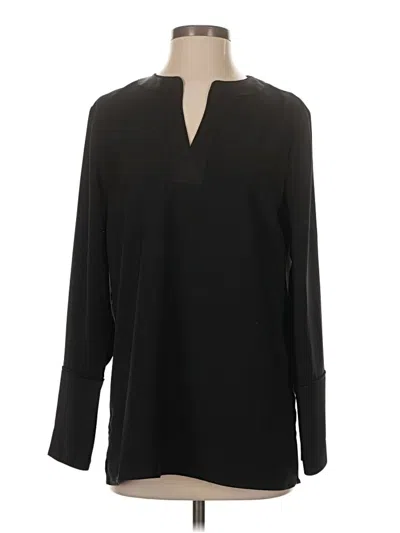 Pre-owned Jcrew Long Sleeve Blouse In Black