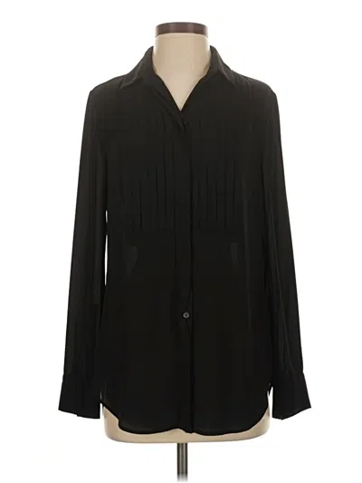 Pre-owned Jcrew Long Sleeve Blouse In Black