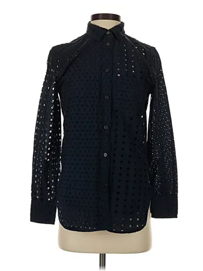 Jcrew Long Sleeve Blouse In Black