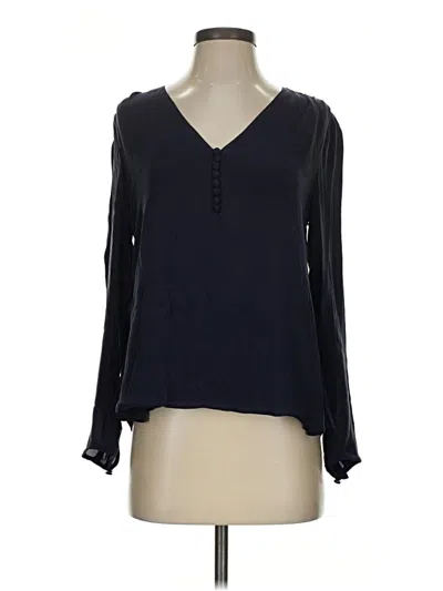 Pre-owned Jcrew Long Sleeve Blouse In Black