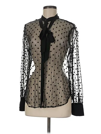 Pre-owned Jcrew Long Sleeve Blouse In Black
