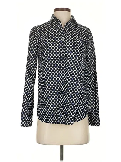 Pre-owned Jcrew Long Sleeve Blouse In Black