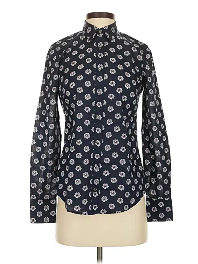 Pre-owned Jcrew Long Sleeve Blouse In Black