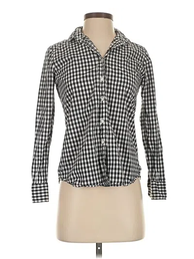 Pre-owned Jcrew Long Sleeve Blouse In Black