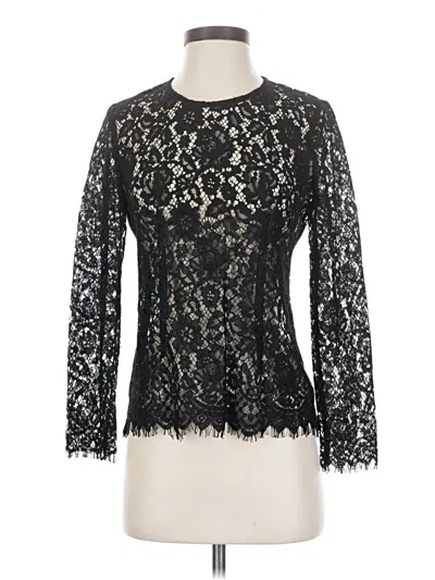 Pre-owned Jcrew Long Sleeve Blouse In Black