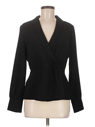 Pre-owned Jcrew Long Sleeve Blouse In Black