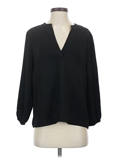Pre-owned Jcrew Long Sleeve Blouse In Black
