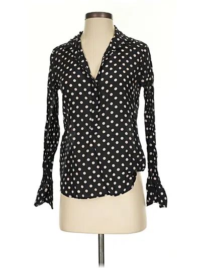 Pre-owned Jcrew Long Sleeve Blouse In Black
