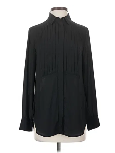 Pre-owned Jcrew Long Sleeve Blouse In Black
