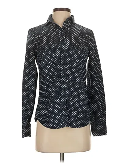 Pre-owned Jcrew Long Sleeve Blouse In Black