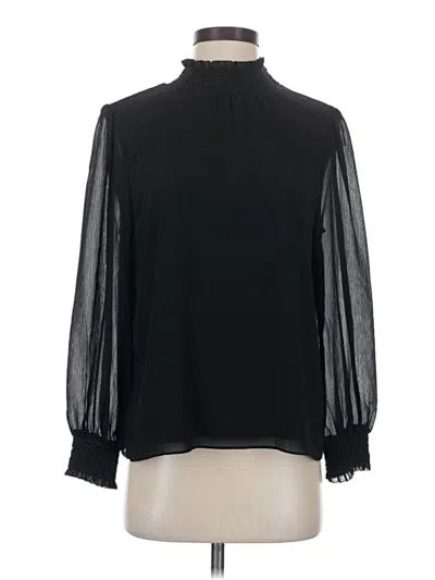 Pre-owned Jcrew Long Sleeve Blouse In Black