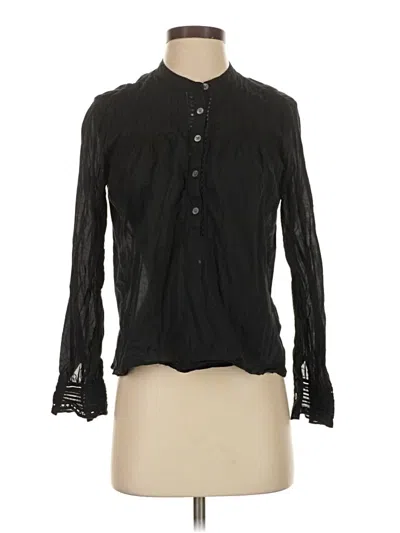 Pre-owned Jcrew Long Sleeve Blouse In Black