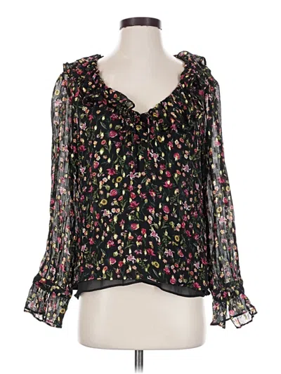 Pre-owned Jcrew Long Sleeve Blouse In Black