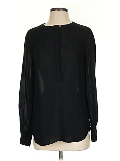 Pre-owned Jcrew Long Sleeve Blouse In Black