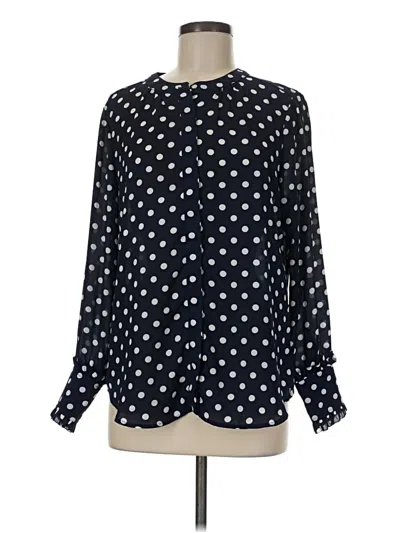 Pre-owned Jcrew Long Sleeve Blouse In Black
