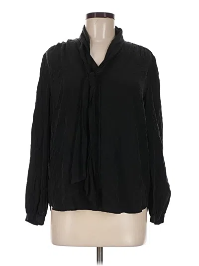 Pre-owned Jcrew Long Sleeve Blouse In Black