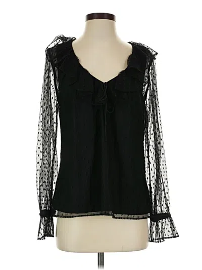 Jcrew Long Sleeve Blouse In Black