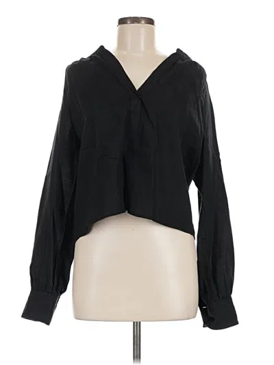 Pre-owned Jcrew Long Sleeve Blouse In Black