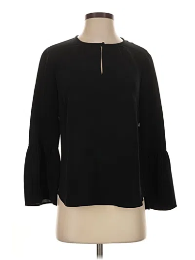 Pre-owned Jcrew Long Sleeve Blouse In Black