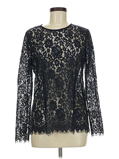 Pre-owned Jcrew Long Sleeve Blouse In Black