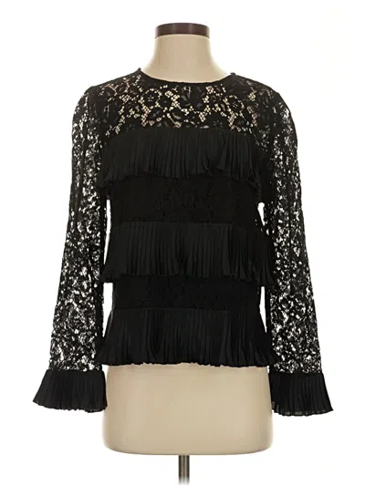 Jcrew Long Sleeve Blouse In Black