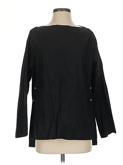 Pre-owned Jcrew Long Sleeve Blouse In Black