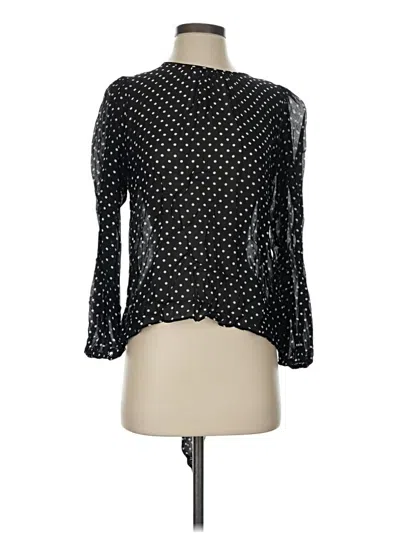 Pre-owned Jcrew Long Sleeve Blouse In Black