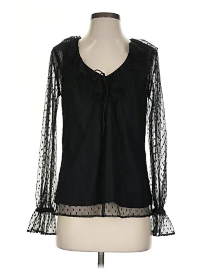 Jcrew Long Sleeve Blouse In Black