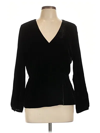 Jcrew Long Sleeve Blouse In Black