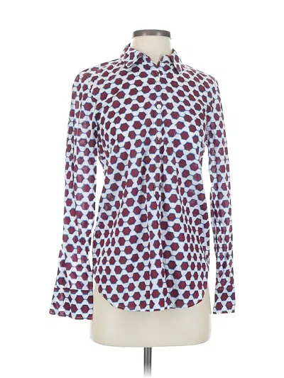 Pre-owned Jcrew Long Sleeve Blouse In Blue