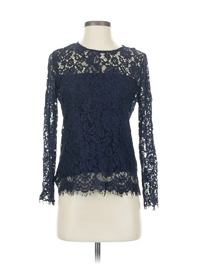 Pre-owned Jcrew Long Sleeve Blouse In Blue