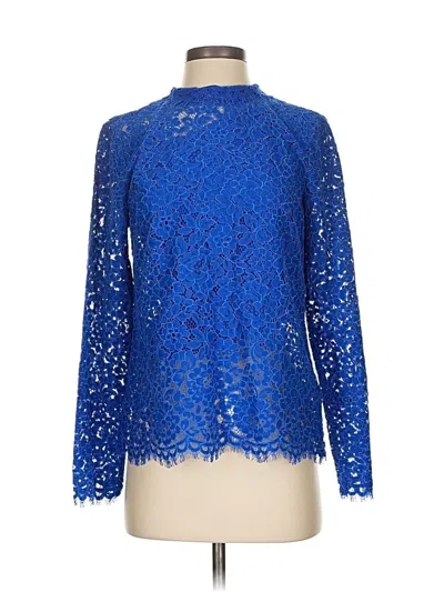 Jcrew Long Sleeve Blouse In Blue