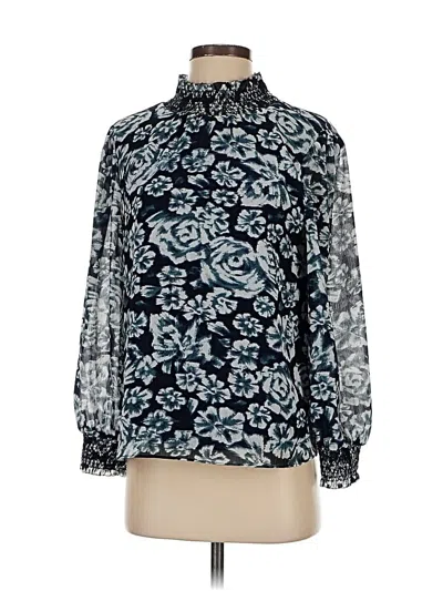 Pre-owned Jcrew Long Sleeve Blouse In Blue