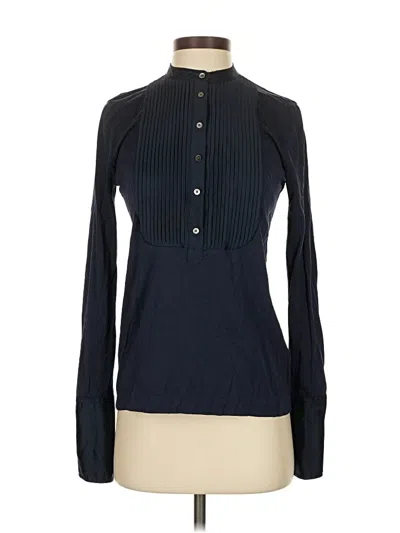 Pre-owned Jcrew Long Sleeve Blouse In Blue