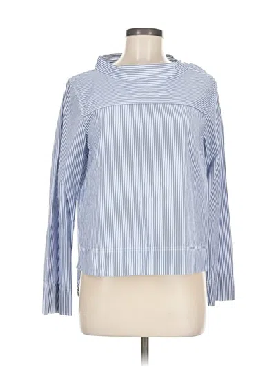Pre-owned Jcrew Long Sleeve Blouse In Blue