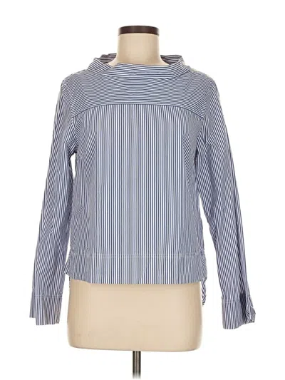 Pre-owned Jcrew Long Sleeve Blouse In Blue